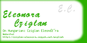 eleonora cziglan business card
